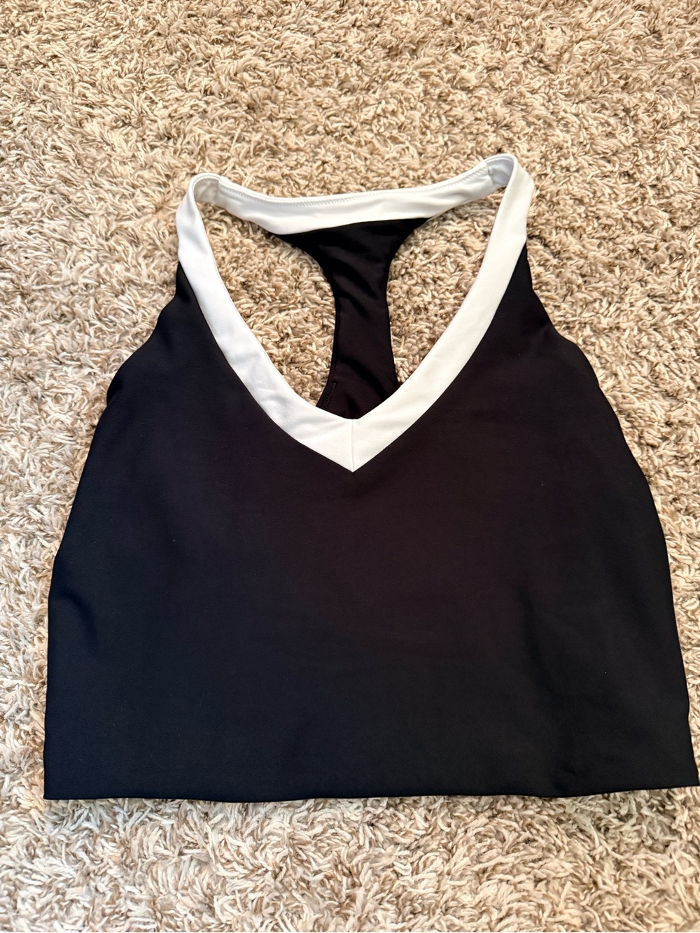 Abercrombie & Fitch YPB Black and White Cropped Top M
